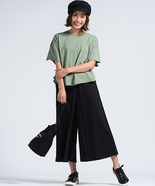 LIPSTAR（リップスター）の「ピグメント加工バックリボンカットソー（Tシャツ/カットソー・レディース・オフホワイト/ブラック/ブルー/グリーン系その他2・M）」の13枚目の写真