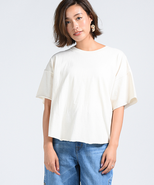 LIPSTAR（リップスター）の「ピグメント加工バックリボンカットソー（Tシャツ/カットソー・レディース・オフホワイト/ブラック/ブルー/グリーン系その他2・M）」の22枚目の写真