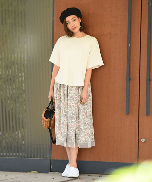 LIPSTAR（リップスター）の「ピグメント加工バックリボンカットソー（Tシャツ/カットソー・レディース・オフホワイト/ブラック/ブルー/グリーン系その他2・M）」の17枚目の写真