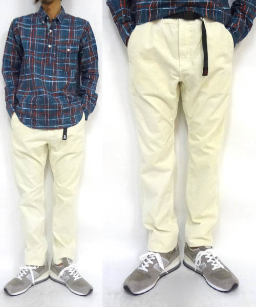 CIAOPANIC(チャオパニック)の「【Gramicci×LEE×Ciaopanic】CORD SLIM TAPPERD(スラックス・メンズ・ホワイト/ブラック/グレー/カーキブラウン/ベージュ/ブルー/ネイビー/マスタード・SMALL/MEDIUM/LARGE)」の3枚目の写真
