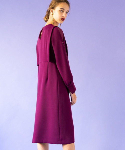 UNITED TOKYO(ユナイテッドトウキョウ)の「スプリットスリーブワンピース(ワンピース・レディース・ブラック/パープル・1)」の17枚目の写真
