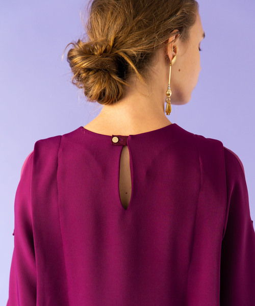 UNITED TOKYO(ユナイテッドトウキョウ)の「スプリットスリーブワンピース(ワンピース・レディース・ブラック/パープル・1)」の19枚目の写真