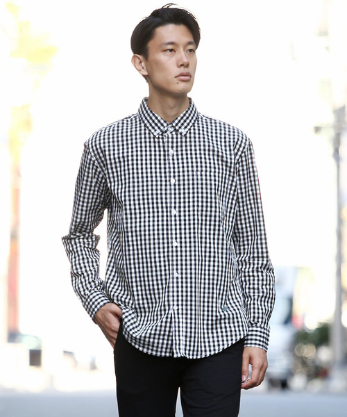 Ressaca(レサーカ)の「ブロードボタンダウンシャツ(シャツ/ブラウス・メンズ・ホワイト/ブラック/ネイビー/ブルー/ブラック×ホワイト/ブラック系その他/ブラウン系その他/グリーン系その他/ブルー系その他/ホワイト×ネイビー/ブルー系その他2・S/M/L/XL)」の6枚目の写真