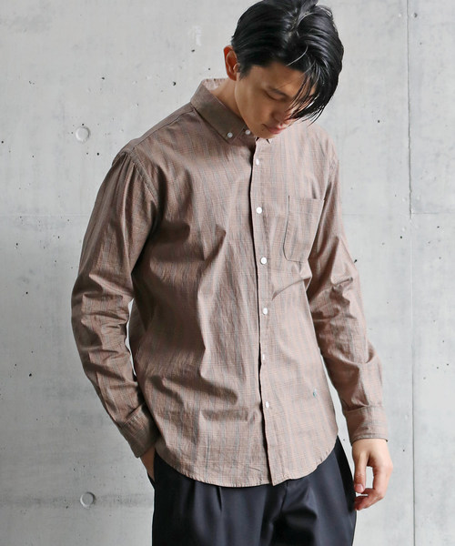 Ressaca(レサーカ)の「ブロードボタンダウンシャツ(シャツ/ブラウス・メンズ・ホワイト/ブラック/ネイビー/ブルー/ブラック×ホワイト/ブラック系その他/ブラウン系その他/グリーン系その他/ブルー系その他/ホワイト×ネイビー/ブルー系その他2・S/M/L/XL)」の7枚目の写真