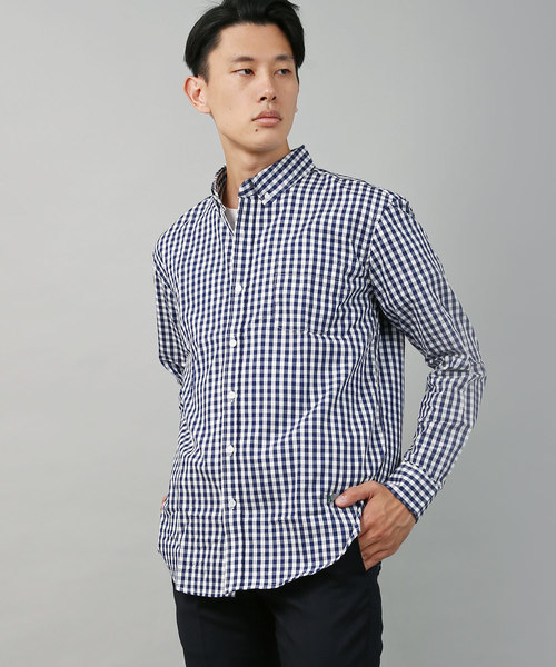 Ressaca(レサーカ)の「ブロードボタンダウンシャツ(シャツ/ブラウス・メンズ・ホワイト/ブラック/ネイビー/ブルー/ブラック×ホワイト/ブラック系その他/ブラウン系その他/グリーン系その他/ブルー系その他/ホワイト×ネイビー/ブルー系その他2・S/M/L/XL)」の11枚目の写真