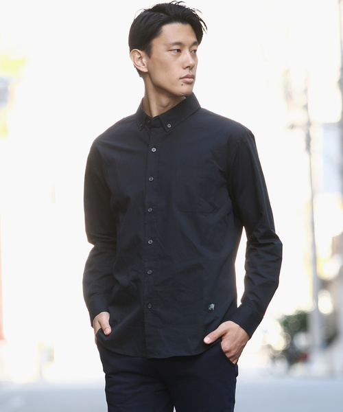 Ressaca(レサーカ)の「ブロードボタンダウンシャツ(シャツ/ブラウス・メンズ・ホワイト/ブラック/ネイビー/ブルー/ブラック×ホワイト/ブラック系その他/ブラウン系その他/グリーン系その他/ブルー系その他/ホワイト×ネイビー/ブルー系その他2・S/M/L/XL)」の1枚目の写真