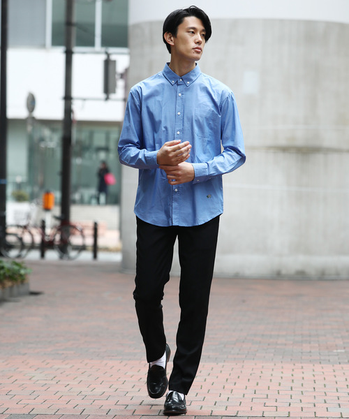 Ressaca(レサーカ)の「ブロードボタンダウンシャツ(シャツ/ブラウス・メンズ・ホワイト/ブラック/ネイビー/ブルー/ブラック×ホワイト/ブラック系その他/ブラウン系その他/グリーン系その他/ブルー系その他/ホワイト×ネイビー/ブルー系その他2・S/M/L/XL)」の13枚目の写真