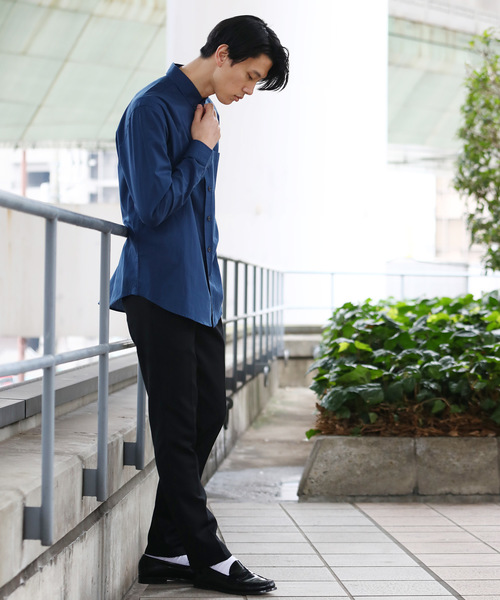 Ressaca(レサーカ)の「ブロードボタンダウンシャツ(シャツ/ブラウス・メンズ・ホワイト/ブラック/ネイビー/ブルー/ブラック×ホワイト/ブラック系その他/ブラウン系その他/グリーン系その他/ブルー系その他/ホワイト×ネイビー/ブルー系その他2・S/M/L/XL)」の14枚目の写真