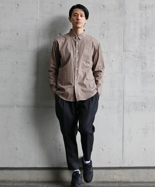 Ressaca(レサーカ)の「ブロードボタンダウンシャツ(シャツ/ブラウス・メンズ・ホワイト/ブラック/ネイビー/ブルー/ブラック×ホワイト/ブラック系その他/ブラウン系その他/グリーン系その他/ブルー系その他/ホワイト×ネイビー/ブルー系その他2・S/M/L/XL)」の22枚目の写真