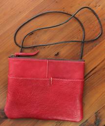 ZARIO-grandee-（ザリオ）の「ソフトシュリンクレザーシンプルサコッシュ（ショルダーバッグ）」