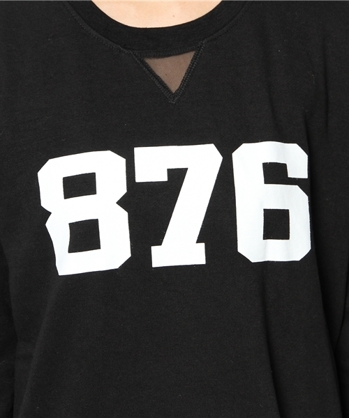 WEGO（ウィゴー）の「WEGO/メッシュラインスウェットワンピース（ワンピース・レディース・オフホワイト/ブラック/ブルー・FREE）」の9枚目の写真