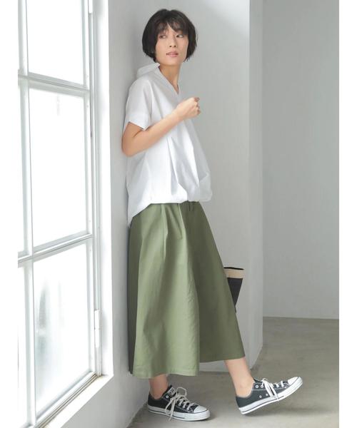 AMERICAN HOLIC（アメリカンホリック）の「チューリップ袖スキッパー裾タックブラウス＊（シャツ/ブラウス・レディース・ネイビー/オフホワイト/その他5/ストライプ/チェック/ブルー系その他7・M/L）」の15枚目の写真