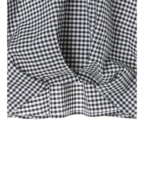 AMERICAN HOLIC（アメリカンホリック）の「チューリップ袖スキッパー裾タックブラウス＊（シャツ/ブラウス・レディース・ネイビー/オフホワイト/その他5/ストライプ/チェック/ブルー系その他7・M/L）」の10枚目の写真