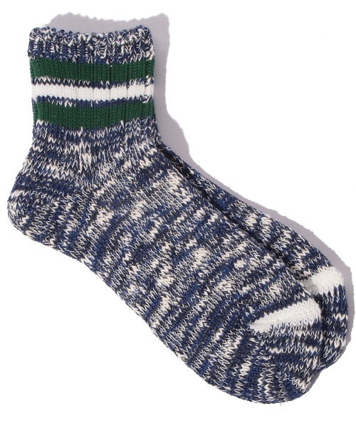 ANONYMOUSISM(アノニマスイズム)の「【ANONYMOUSISM】3ラインスラブ/クォーター丈ソックス/アノニマスイズム(ソックス/靴下・メンズ・ネイビー/オフホワイト/モスグリーン/ブラウン/グレー/ベージュ/ライトグレー/ブラウン系その他/ネイビー系/ホワイト系その他/オートミール/アイボリー・25cm~27cm/23cm~25cm)」の12枚目の写真