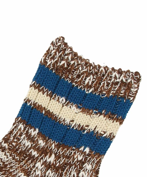 ANONYMOUSISM(アノニマスイズム)の「【ANONYMOUSISM】3ラインスラブ/クォーター丈ソックス/アノニマスイズム(ソックス/靴下・メンズ・ネイビー/オフホワイト/モスグリーン/ブラウン/グレー/ベージュ/ライトグレー/ブラウン系その他/ネイビー系/ホワイト系その他/オートミール/アイボリー・25cm~27cm/23cm~25cm)」の17枚目の写真