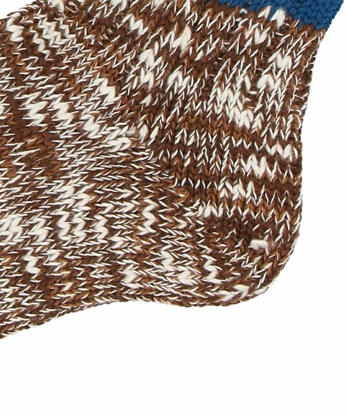 ANONYMOUSISM(アノニマスイズム)の「【ANONYMOUSISM】3ラインスラブ/クォーター丈ソックス/アノニマスイズム(ソックス/靴下・メンズ・ネイビー/オフホワイト/モスグリーン/ブラウン/グレー/ベージュ/ライトグレー/ブラウン系その他/ネイビー系/ホワイト系その他/オートミール/アイボリー・25cm~27cm/23cm~25cm)」の16枚目の写真