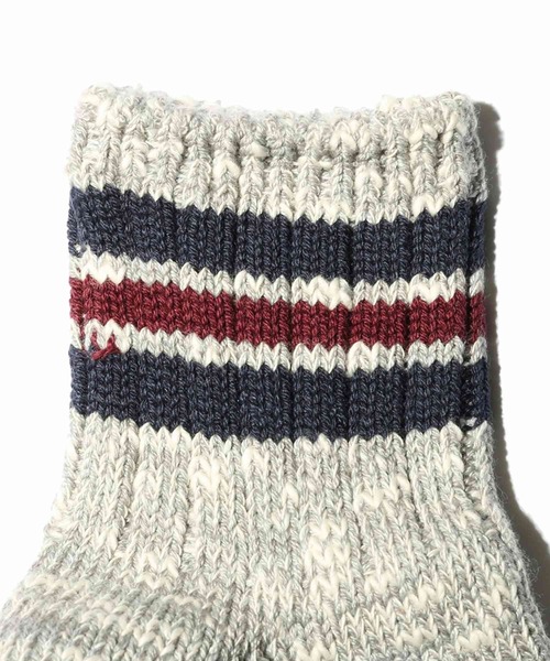 ANONYMOUSISM(アノニマスイズム)の「【ANONYMOUSISM】3ラインスラブ/クォーター丈ソックス/アノニマスイズム(ソックス/靴下・メンズ・ネイビー/オフホワイト/モスグリーン/ブラウン/グレー/ベージュ/ライトグレー/ブラウン系その他/ネイビー系/ホワイト系その他/オートミール/アイボリー・25cm~27cm/23cm~25cm)」の19枚目の写真