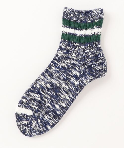 ANONYMOUSISM(アノニマスイズム)の「【ANONYMOUSISM】3ラインスラブ/クォーター丈ソックス/アノニマスイズム(ソックス/靴下・メンズ・ネイビー/オフホワイト/モスグリーン/ブラウン/グレー/ベージュ/ライトグレー/ブラウン系その他/ネイビー系/ホワイト系その他/オートミール/アイボリー・25cm~27cm/23cm~25cm)」の13枚目の写真