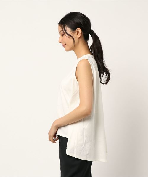 AMERICAN HOLIC（アメリカンホリック）の「バックフレアノースリーブカットプルオーバー（Tシャツ/カットソー・レディース・オフホワイト/その他7/ラベンダー/ネイビー・FREE）」の5枚目の写真