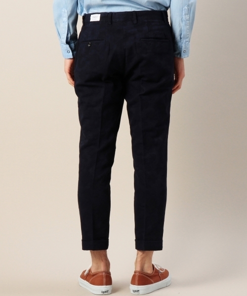 BEAUTY&YOUTH UNITED ARROWS（ビューティーアンドユースユナイテッドアローズ）の「BY オーバーダイ ジャカード ノープリーツ アンクルパンツ◆（その他パンツ・メンズ・ネイビー/オリーブ・X-LARGE/LARGE/SMALL/MEDIUM）」の8枚目の写真