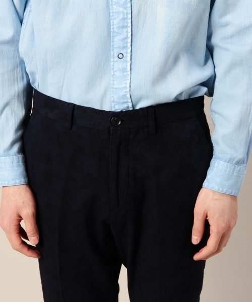 BEAUTY&YOUTH UNITED ARROWS（ビューティーアンドユースユナイテッドアローズ）の「BY オーバーダイ ジャカード ノープリーツ アンクルパンツ◆（その他パンツ・メンズ・ネイビー/オリーブ・X-LARGE/LARGE/SMALL/MEDIUM）」の9枚目の写真