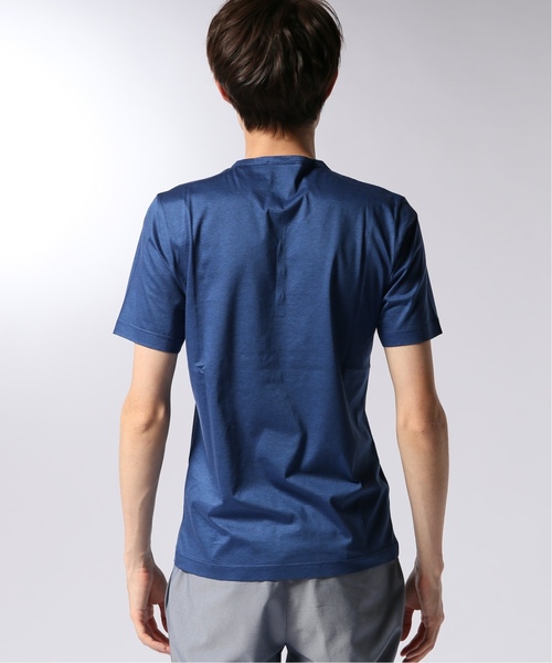 EDIFICE（エディフィス）の「CITA / チータ ヘンリーネックTシャツ（Tシャツ/カットソー・メンズ・ブルー系その他/グレー/カーキ・44/46/48/50）」の15枚目の写真