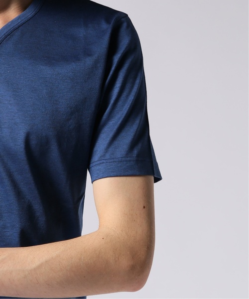 EDIFICE（エディフィス）の「CITA / チータ ヘンリーネックTシャツ（Tシャツ/カットソー・メンズ・ブルー系その他/グレー/カーキ・44/46/48/50）」の10枚目の写真