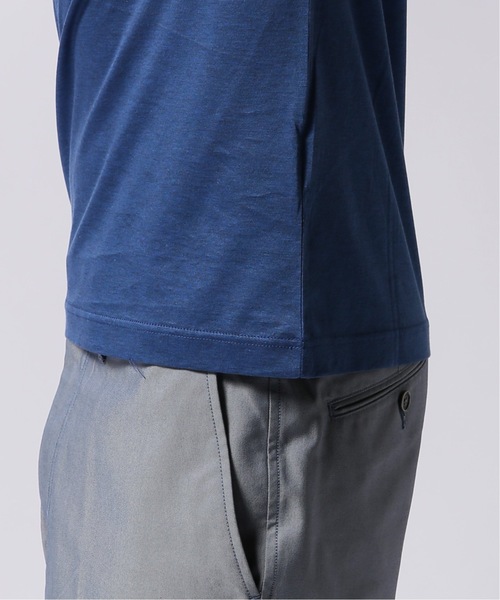 EDIFICE（エディフィス）の「CITA / チータ ヘンリーネックTシャツ（Tシャツ/カットソー・メンズ・ブルー系その他/グレー/カーキ・44/46/48/50）」の18枚目の写真
