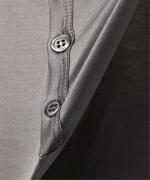 EDIFICE（エディフィス）の「CITA / チータ ヘンリーネックTシャツ（Tシャツ/カットソー・メンズ・ブルー系その他/グレー/カーキ・44/46/48/50）」の12枚目の写真