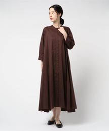 ◆'S SOLEZIA スタンドカラーフレアワンピース ◇'S SOLEZIA スタンドカラーフレアワンピース