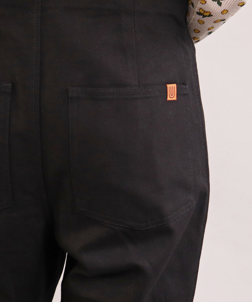 UNIVERSAL OVERALL（ユニバーサルオーバーオール）の「【UNIVERSAL OVERALL/ユニバーサルオーバーオール】HIGH WAISTED OVERALL　U932806（サロペット/オーバーオール・レディース・ブラック/ベージュ・M/L）」の10枚目の写真