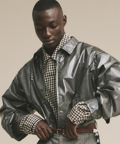 JIEDA(ジエダ)の「JieDa ジエダ / CHECK MK3 JACKET チェックミリタリーフライトジャケット / Jie-20S-JK02-B(ブルゾン・メンズ・ブラウン/グレー・1/2)」の11枚目の写真