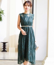 Fashion Letter | 総レースハイネックロング 結婚式ワンピース パーティードレス(ドレス)