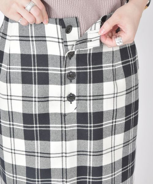 SHIPS（シップス）の「タータンチェックタイトスカート◇（スカート