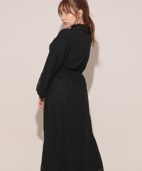 apres jour（アプレジュール）の「レースワンピース【ZOZOTOWN限定アイテム】（ワンピース・レディース・ブラック/モカ・フリー）」の15枚目の写真