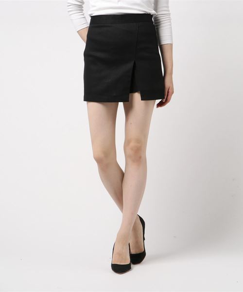 DING(ディング)の「DING/スリットミニスカパン(スカート・レディース・ブラック・FREE)」の4枚目の写真