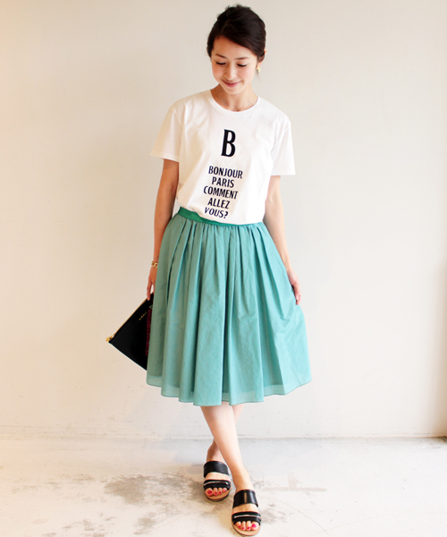 BEAUTY&YOUTH UNITED ARROWS（ビューティーアンドユースユナイテッドアローズ）の「BYMC SLIC SLIC 別注プリントTEE　◆（Tシャツ/カットソー・レディース・ホワイト/ライトピンク/ネイビー・フリー）」の14枚目の写真