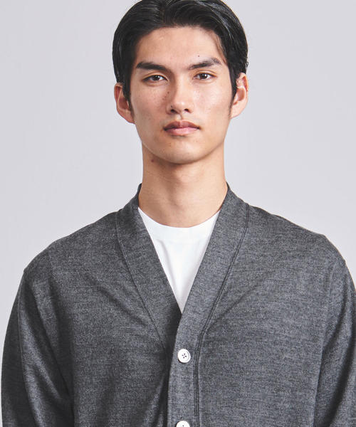 UNITED ARROWS（ユナイテッドアローズ）の「＜K ITO（ケー・イトウ）＞ テンジク カーディガン（カーディガン/ボレロ・メンズ・ダークグレー・1/2/3）」の6枚目の写真