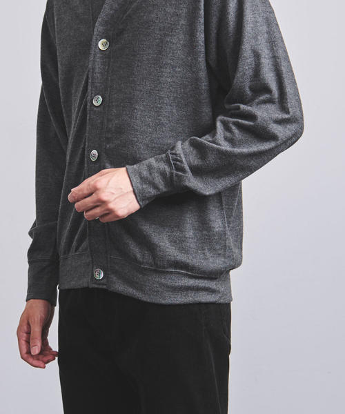 UNITED ARROWS（ユナイテッドアローズ）の「＜K ITO（ケー・イトウ）＞ テンジク カーディガン（カーディガン/ボレロ・メンズ・ダークグレー・1/2/3）」の5枚目の写真