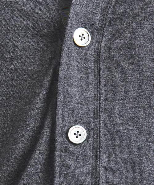 UNITED ARROWS（ユナイテッドアローズ）の「＜K ITO（ケー・イトウ）＞ テンジク カーディガン（カーディガン/ボレロ・メンズ・ダークグレー・1/2/3）」の4枚目の写真