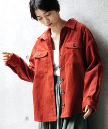 ビッグシルエットコーデュロイCPOシャツジャケット