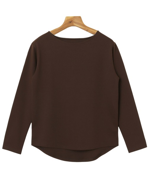 セール】【新色追加】きれいめポンチ長袖クルーネックトップス（T