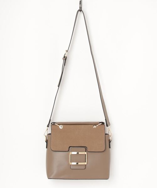 TABI PAL（タビパル）の「【TABI PAL】スエード切替 2WAYショルダーバッグ ハンドバッグ（ショルダーバッグ・レディース・ブラック/ベージュ/ブラウン/グリーン/ブラック系その他/キャメル/イエロー系その他/ワイン・FREE）」の5枚目の写真