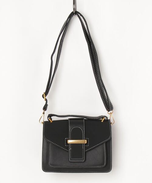 TABI PAL（タビパル）の「【TABI PAL】スエード切替 2WAYショルダーバッグ ハンドバッグ（ショルダーバッグ・レディース・ブラック/ベージュ/ブラウン/グリーン/ブラック系その他/キャメル/イエロー系その他/ワイン・FREE）」の2枚目の写真