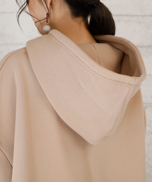 Girly Doll(ガーリードール)の「裏起毛パーカー(パーカー・レディース・ブラック/ブラウン/アイボリー/モカ/オフホワイト/ベージュ/ダークブラウン・FREE)」の20枚目の写真