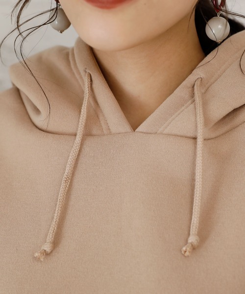 Girly Doll(ガーリードール)の「裏起毛パーカー(パーカー・レディース・ブラック/ブラウン/アイボリー/モカ/オフホワイト/ベージュ/ダークブラウン・FREE)」の22枚目の写真