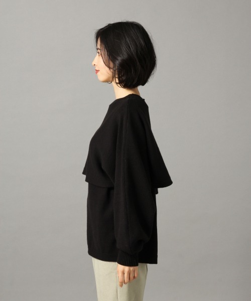 LOWRYS FARM（ローリーズファーム）の「ショート２Ｐプルオーバー　868889（ニット/セーター・レディース・ブラック/グレイッシュベージュ/グリーン・FREE）」の11枚目の写真