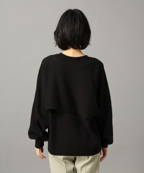 LOWRYS FARM（ローリーズファーム）の「ショート２Ｐプルオーバー　868889（ニット/セーター・レディース・ブラック/グレイッシュベージュ/グリーン・FREE）」の15枚目の写真