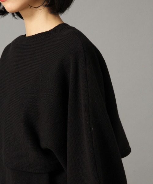 LOWRYS FARM（ローリーズファーム）の「ショート２Ｐプルオーバー　868889（ニット/セーター・レディース・ブラック/グレイッシュベージュ/グリーン・FREE）」の13枚目の写真