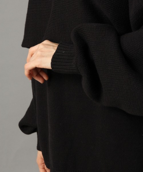 LOWRYS FARM（ローリーズファーム）の「ショート２Ｐプルオーバー　868889（ニット/セーター・レディース・ブラック/グレイッシュベージュ/グリーン・FREE）」の9枚目の写真